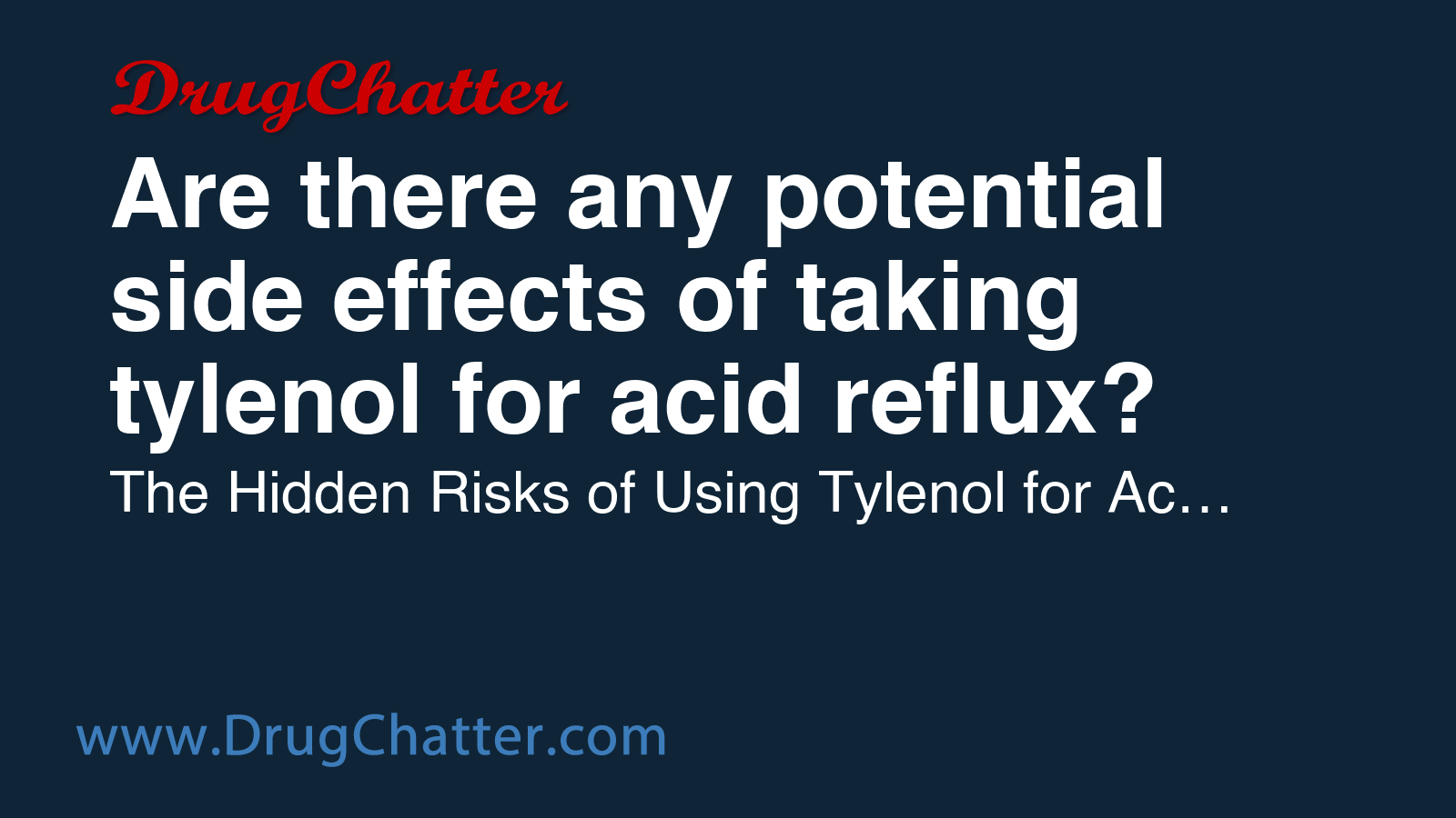 Photo inspiration: Visual Reference: Tylenol Are There Any Potential Side Effects Of Taking Tylenol