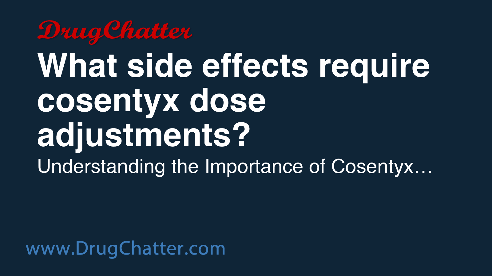 COSENTYX: What side effects require cosentyx dose adjustments ...