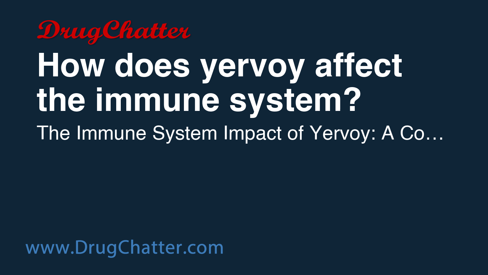 YERVOY: How does yervoy affect the immune system? - DrugChatter