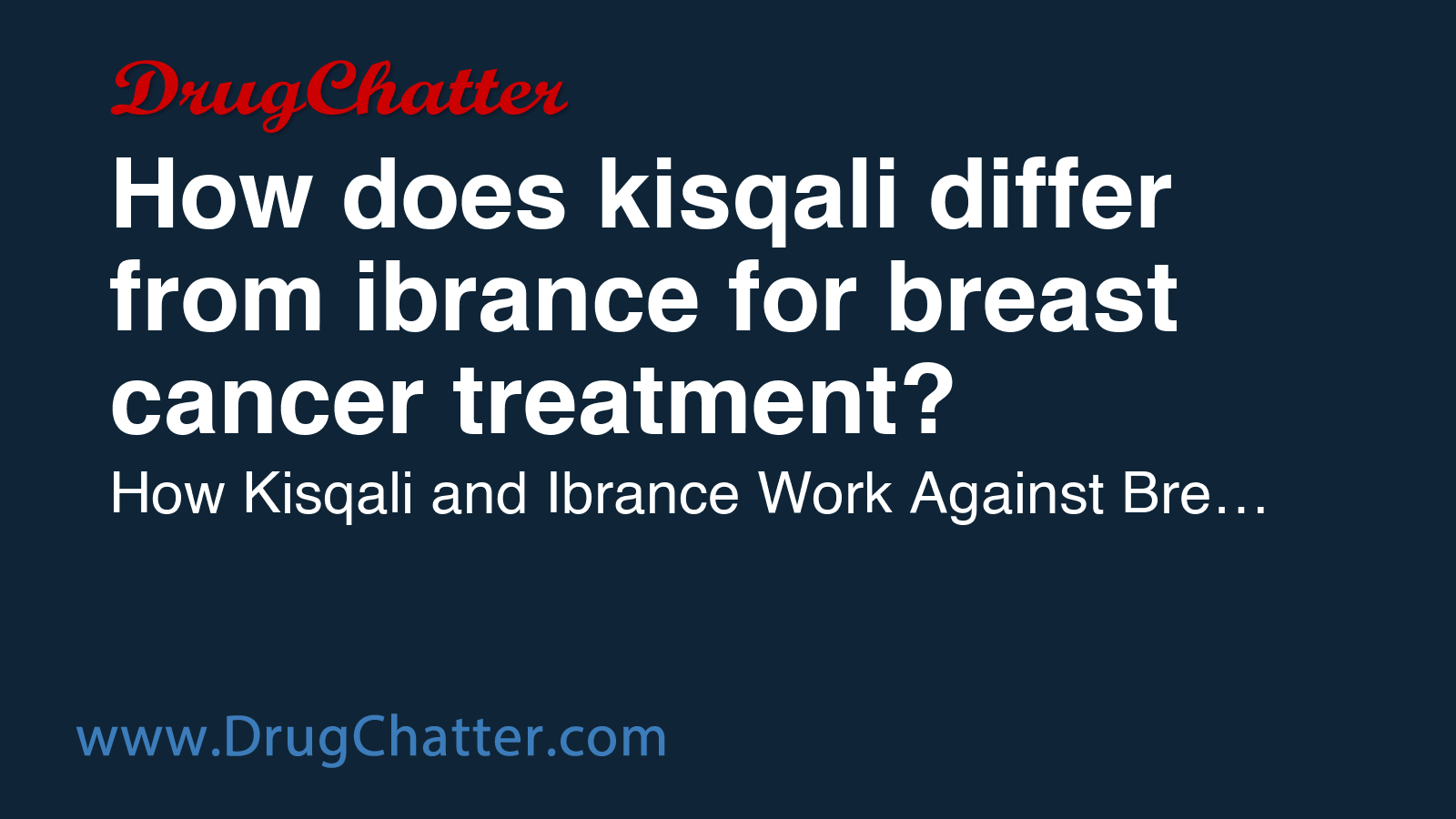KISQALI: How does kisqali differ from ibrance for breast cancer ...